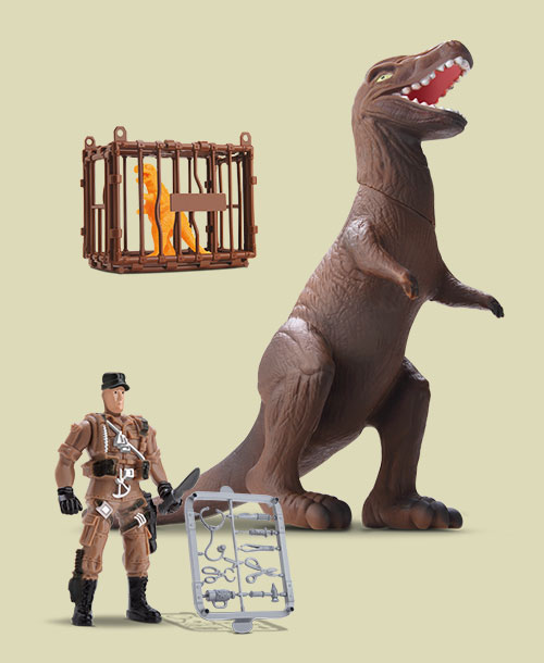 Dinossauro Dinopark Invencible Bee Toys EM OFERTA