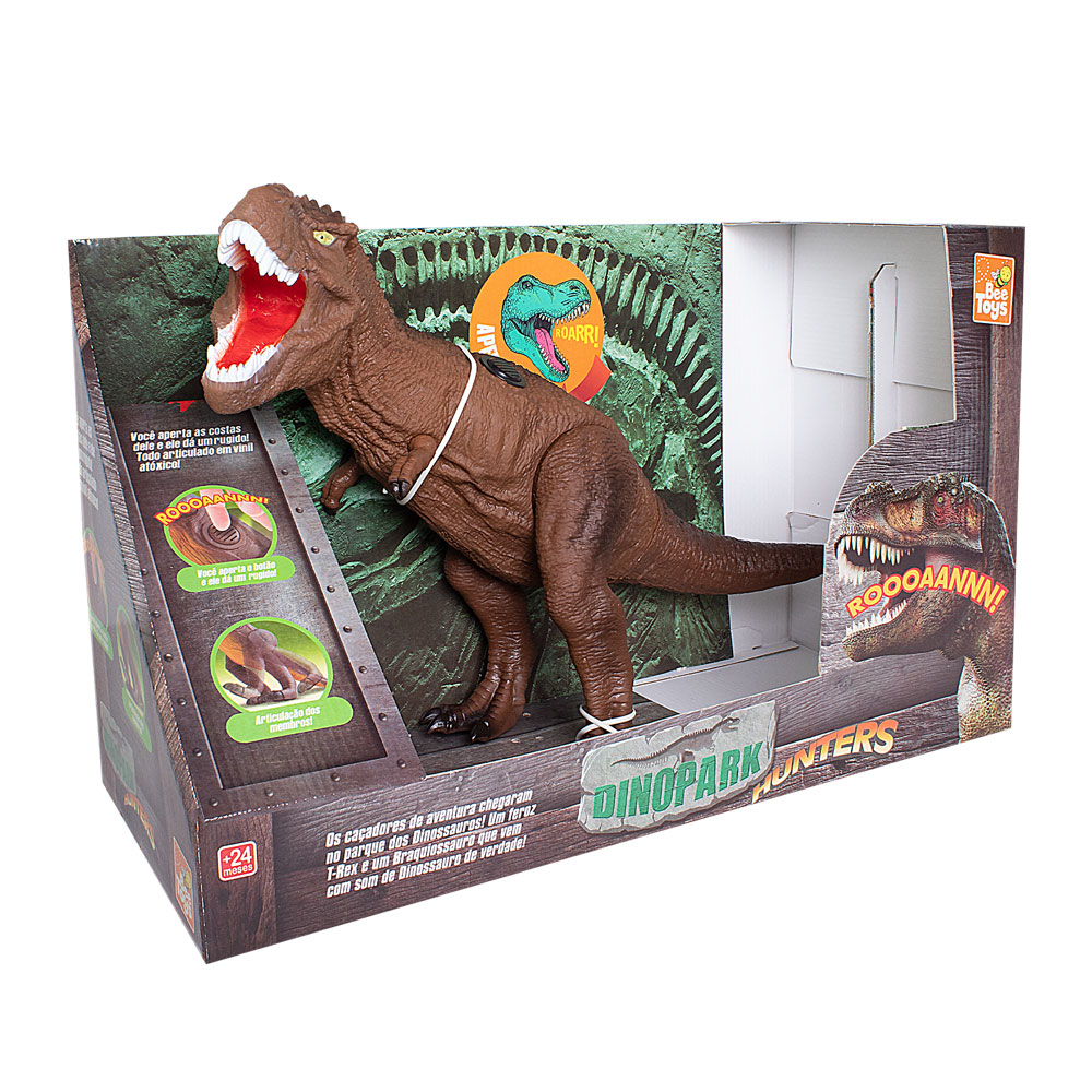 T Rex Parque dos Dinos com movimento - BBR Toys - Mundial Casa e Presentes